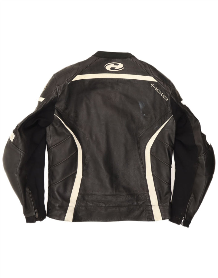 Мужская гоночная куртка Held Motorstyle с графическим рисунком, размер 48 XL, черная с цветными блоками