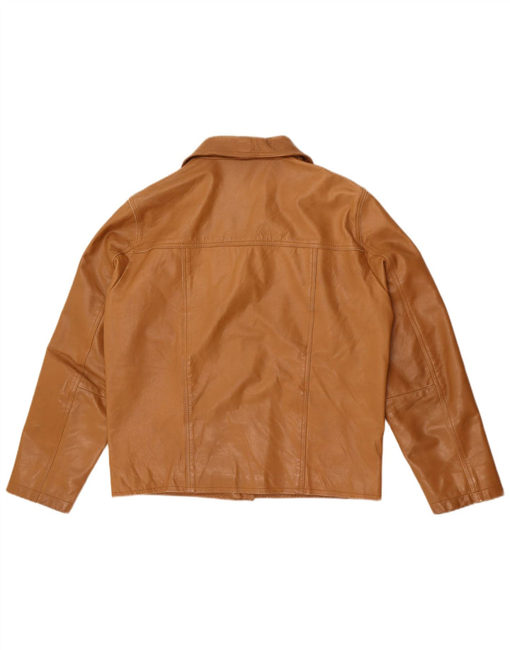 Мужская кожаная куртка Gipsy UK 40, большая коричневая кожа