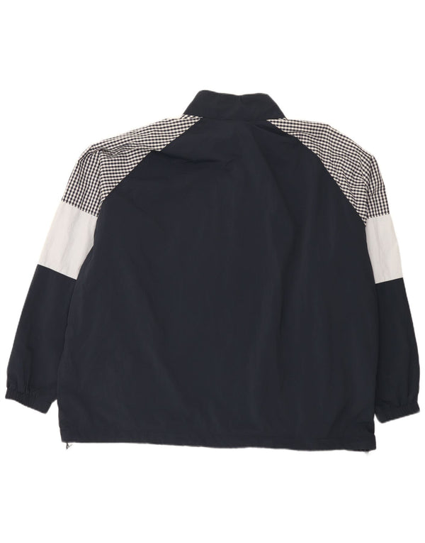 Мужская дождевик Lyle & Scott UK 46 3XL Темно-синий нейлон с цветными блоками