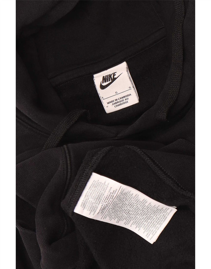 Мужской джемпер с капюшоном Nike, большой черный, хлопок