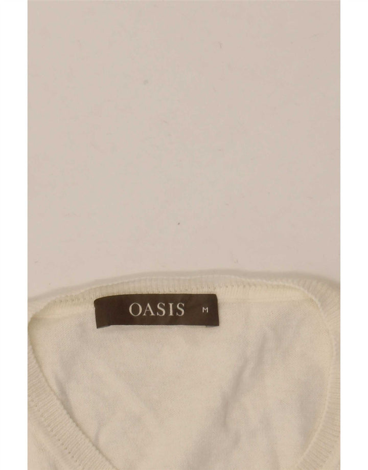 Женский кардиган Oasis UK 12, средний белый