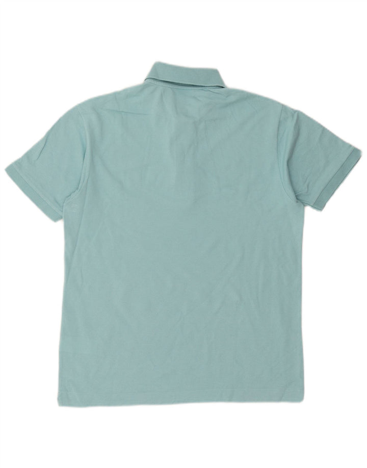 Мужская рубашка-поло классического кроя Lacoste, размер 3, маленькая, синяя, хлопок