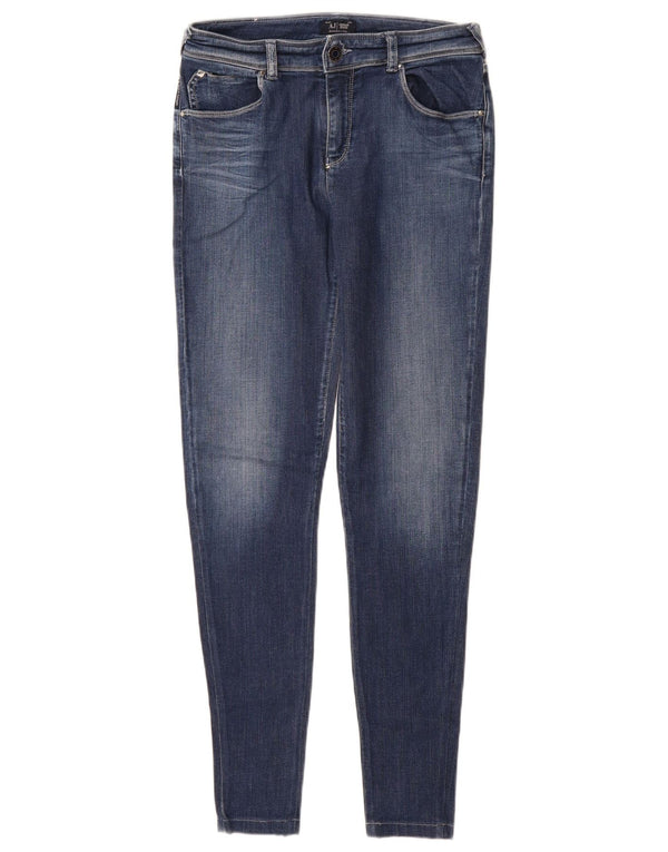 Женские сиреневые джинсы скинни Armani W29 L31, синие, хлопок