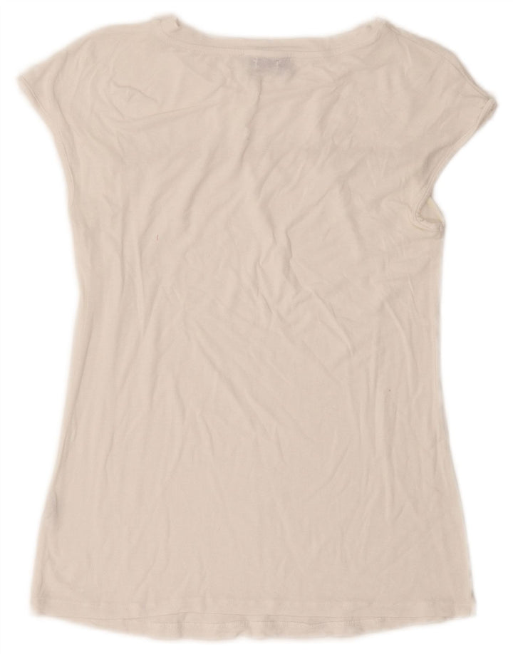 GUESS Женская футболка Top UK 10 Small White