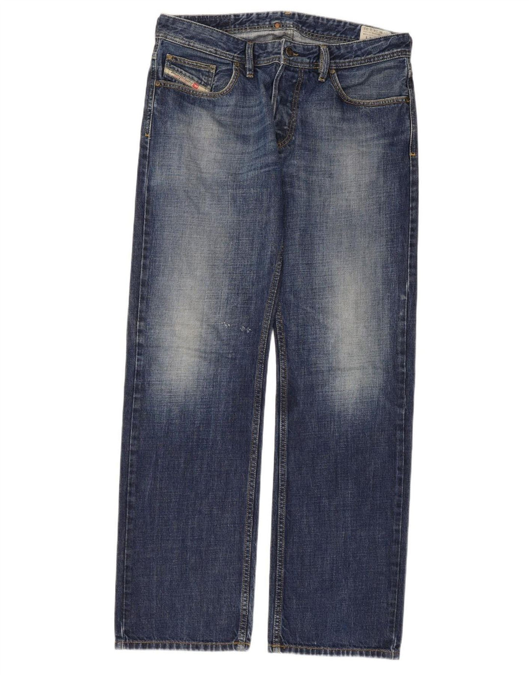 Мужские прямые джинсы Diesel Larkee W34 L32, синий хлопок