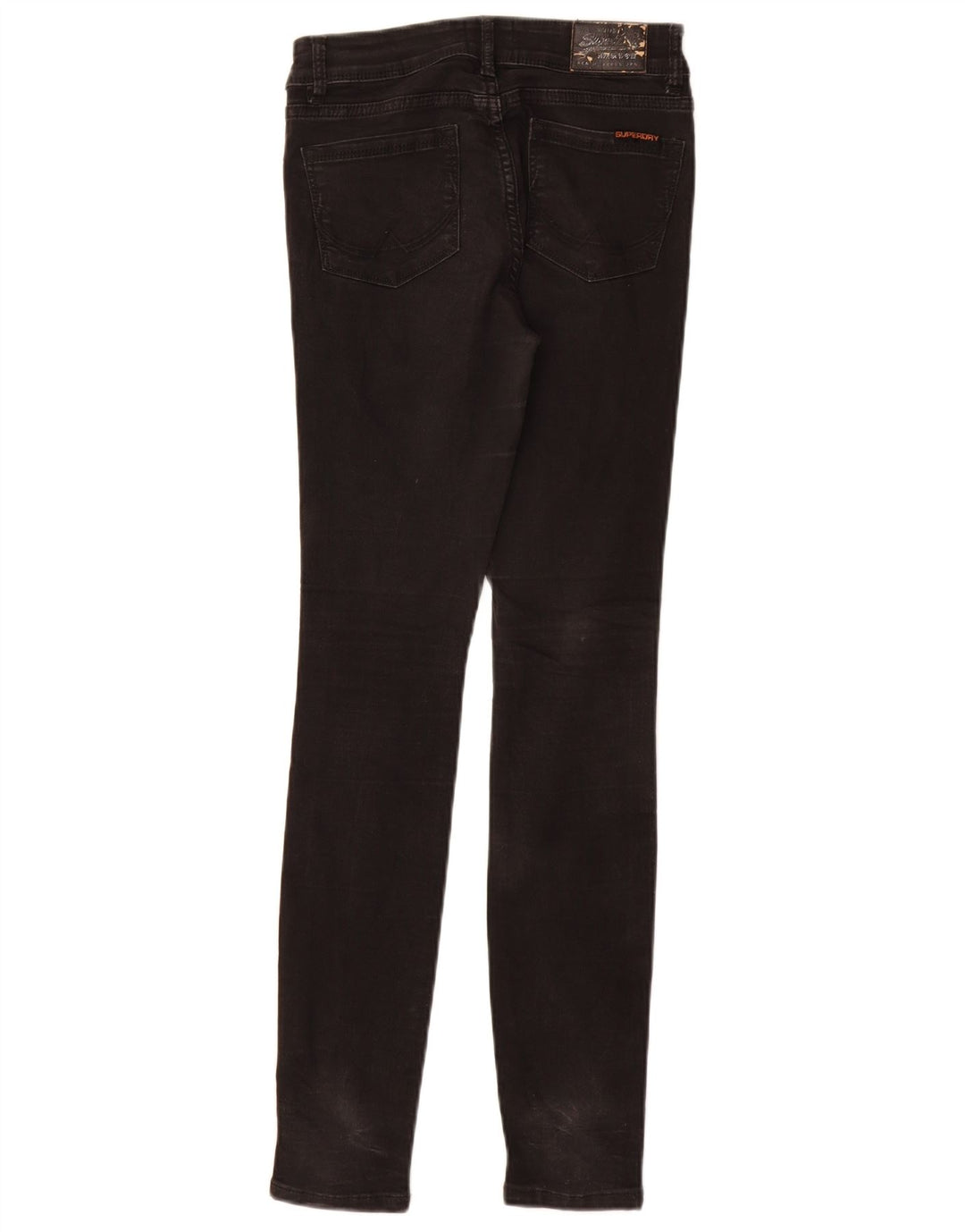 SUPERDRY Женские джинсы скинни W25 L30, черный хлопок