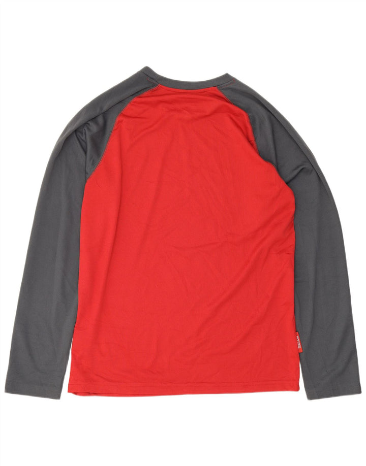 Mountain Warehouse Мужской топ IsoCool с длинным рукавом, средний красный, цветной блок