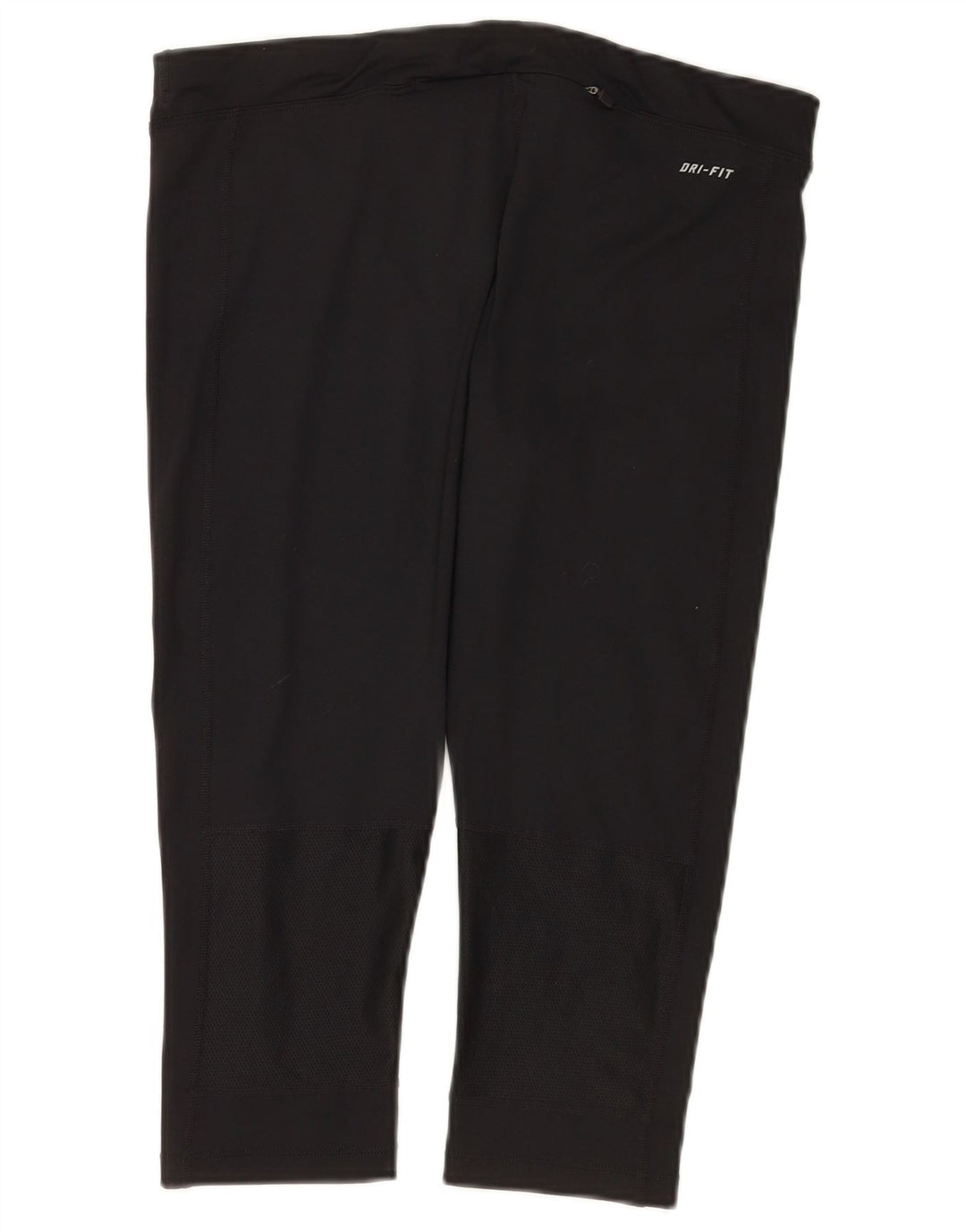 Женские леггинсы-капри Nike Dri Fit UK 14, большой черный полиэстер