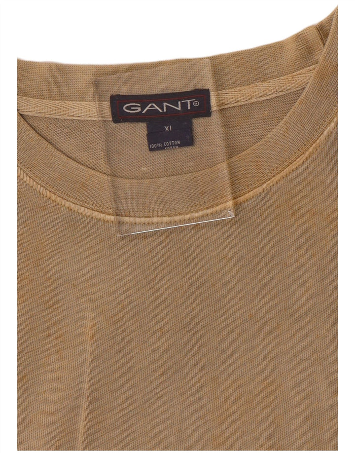 Мужской топ Gant с длинным рукавом XL, бежевый хлопок
