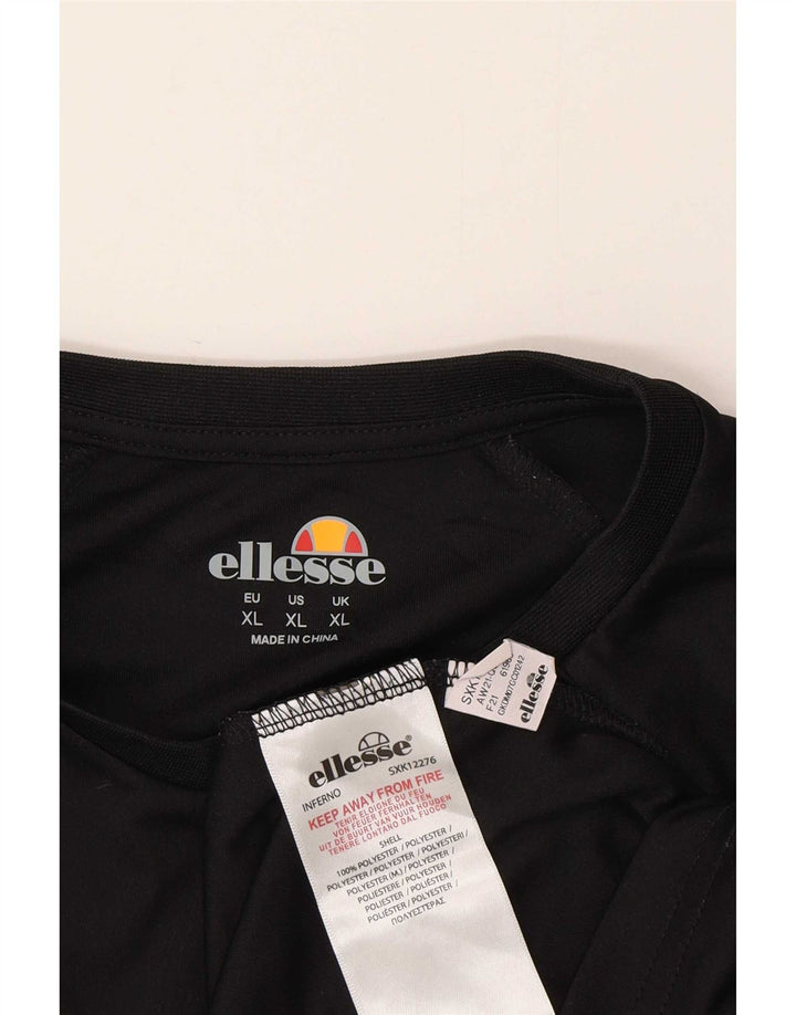 Мужская футболка Ellesse Top XL черная из полиэстера