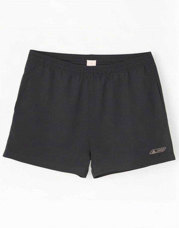 Мужские спортивные шорты Adidas XL серые из полиэстера