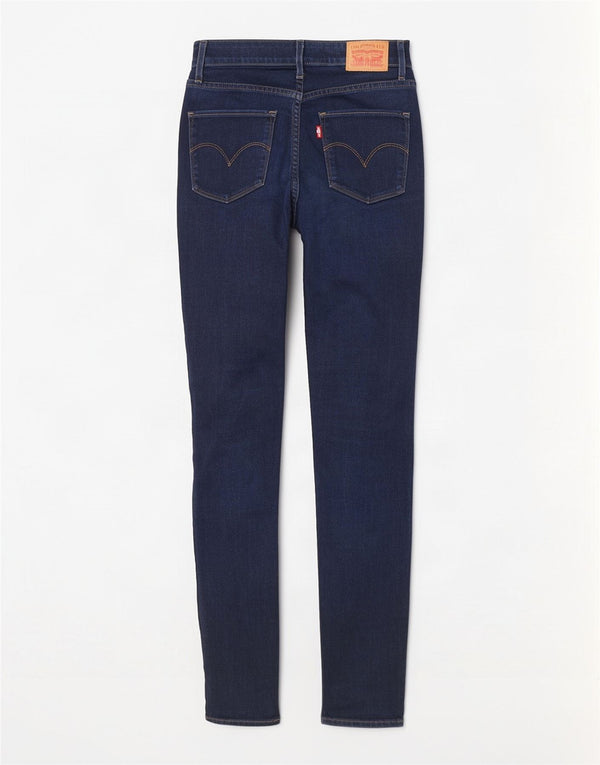 Женские джинсы скинни Levi's 721 с высокой посадкой W25 L30 Темно-синие, хлопок
