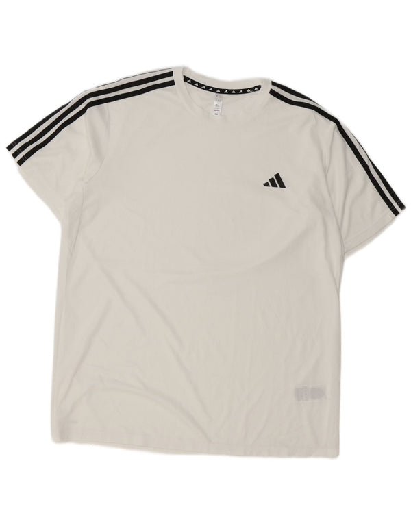 Adidas Мужская футболка Aeroready Top XL Белый полиэстер