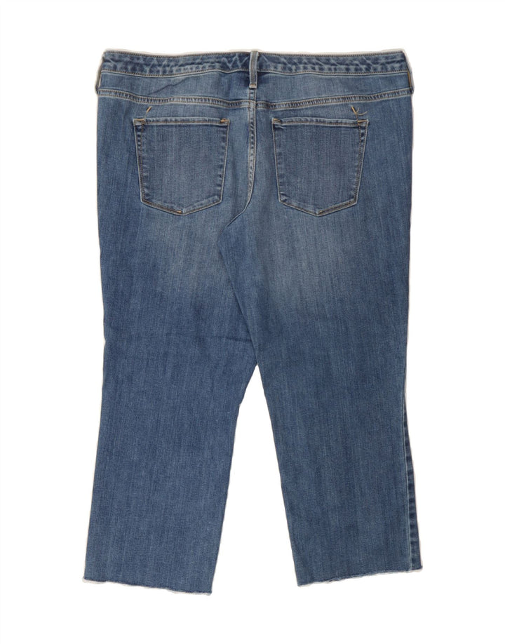 MOSSIMO Womens Mid Rise Straight Cropped Jeans Size 14 Large W32 L23 Blue Vintage Mossimo and Second-Hand Mossimo from Messina Hembry 