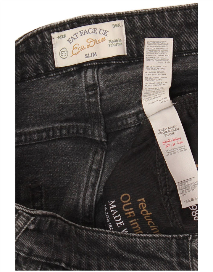 Мужские узкие джинсы FAT FACE W36 L31, серый хлопок