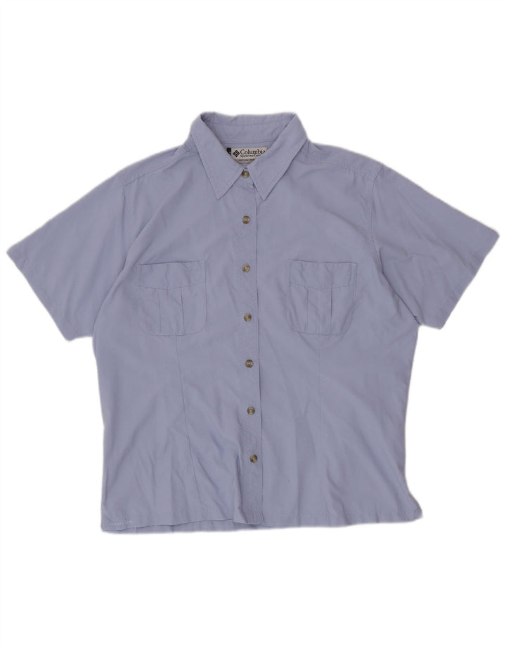 Женская рубашка с коротким рукавом COLUMBIA UK 18 XL, фиолетовый нейлон