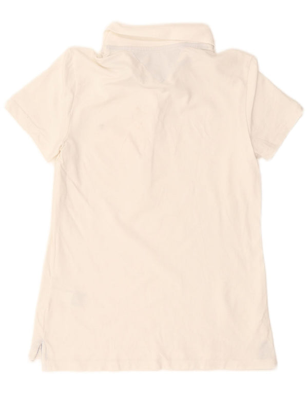 Женская рубашка поло свободного кроя Tommy Hilfiger UK 6 XS, белый хлопок