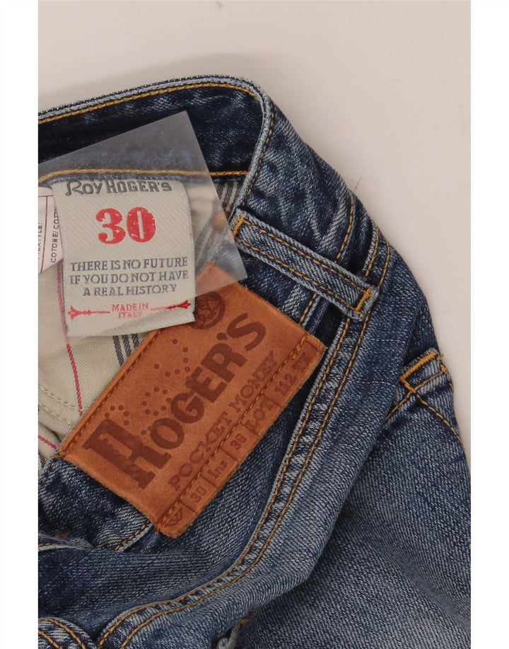 Женские прямые джинсы ROY ROGERS W30 L32 синие, хлопок
