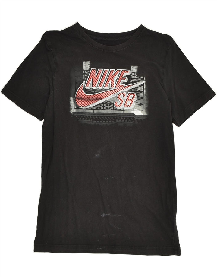 NIKE Boys Graphic T-Shirt Top 13-14 Years XL Black Cotton | Vintage Nike | Thrift | Second-Hand Nike | Used Clothing | Messina Hembry 