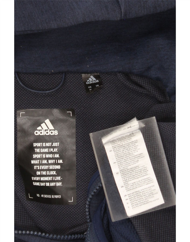 Мужской свитер с капюшоном на молнии Adidas Arsenal, средний темно-синий, полиэстер