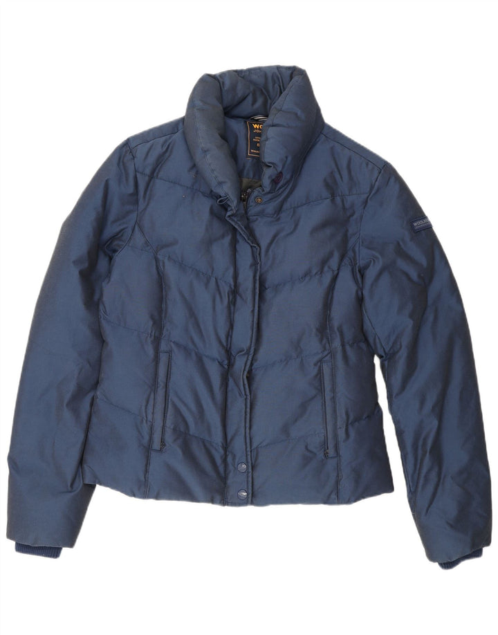 Женская стеганая куртка Woolrich UK 16, большой размер, темно-синий, хлопок