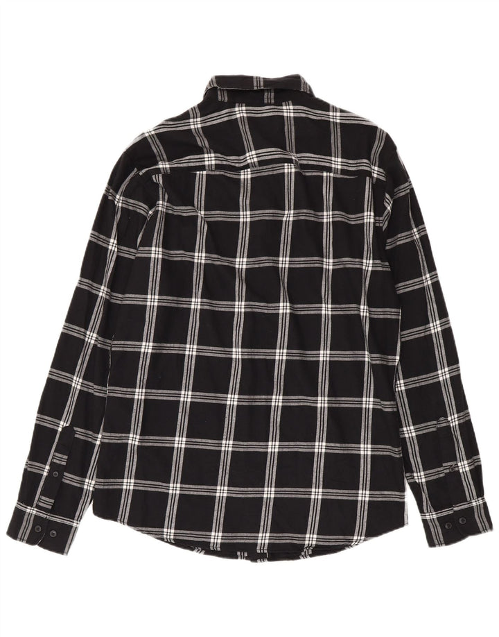 Мужская фланелевая рубашка Jack & Jones, большая черная клетка, хлопок