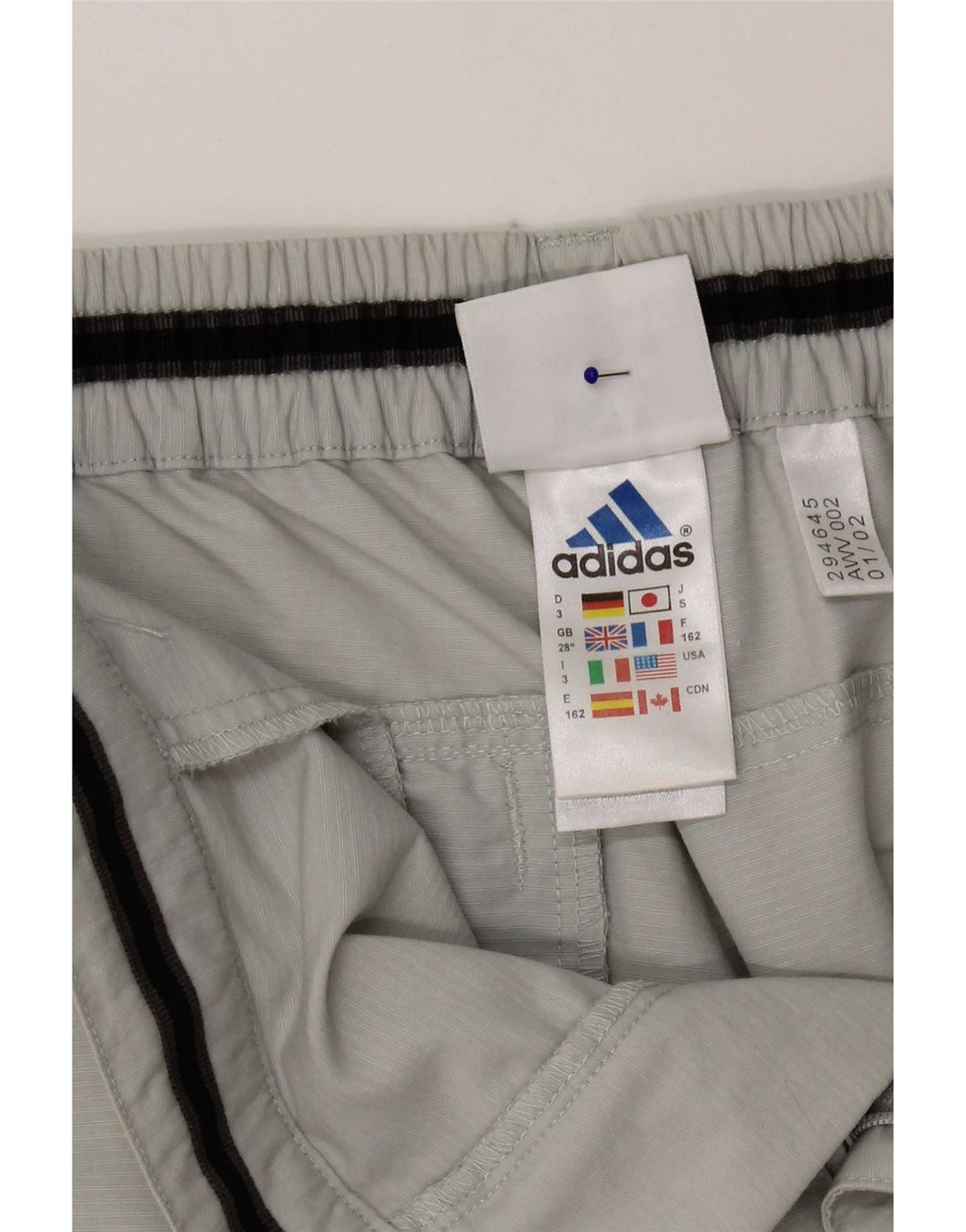 Женские капри Adidas W28 L20 серые из полиамида