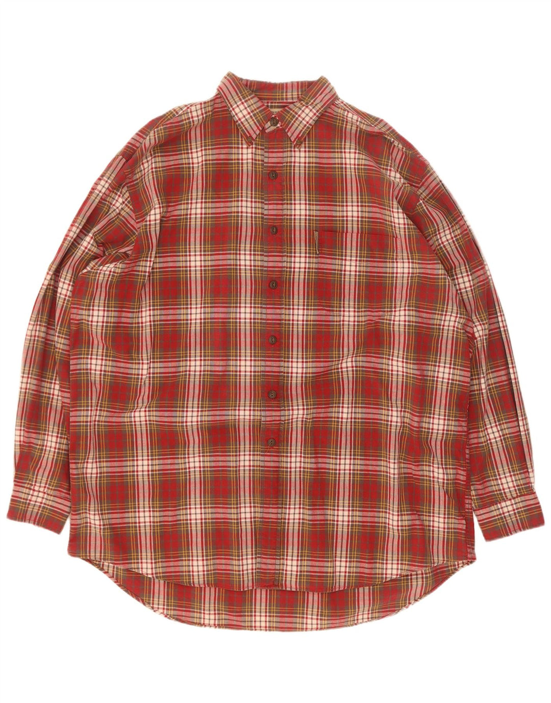 Мужская большая рубашка Abercrombie & Fitch 2XL в красную клетку