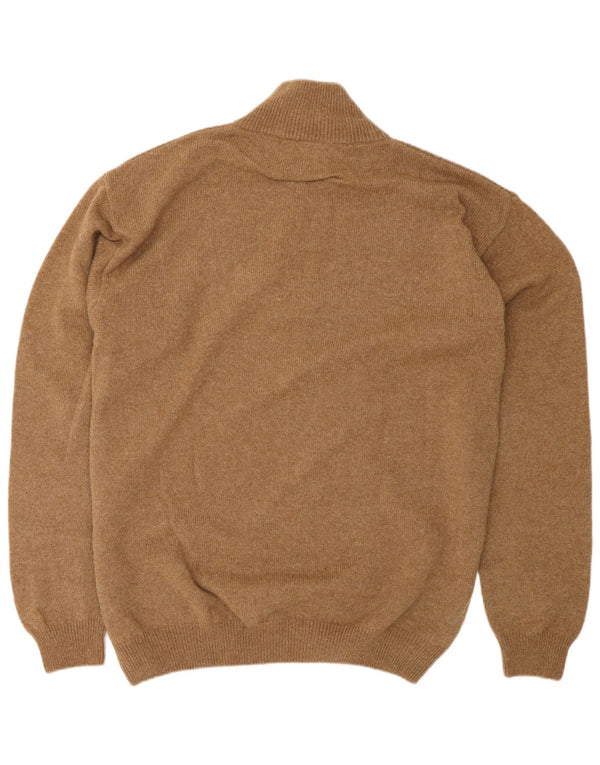 Мужской свитер MARLBORO CLASSICS с воротником на молнии 2XL, коричневый, шерсть