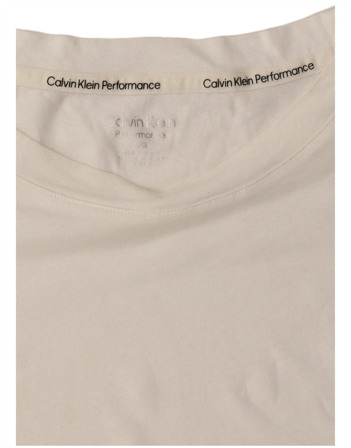 Женская футболка CALVIN KLEIN Top UK 16, большая белая