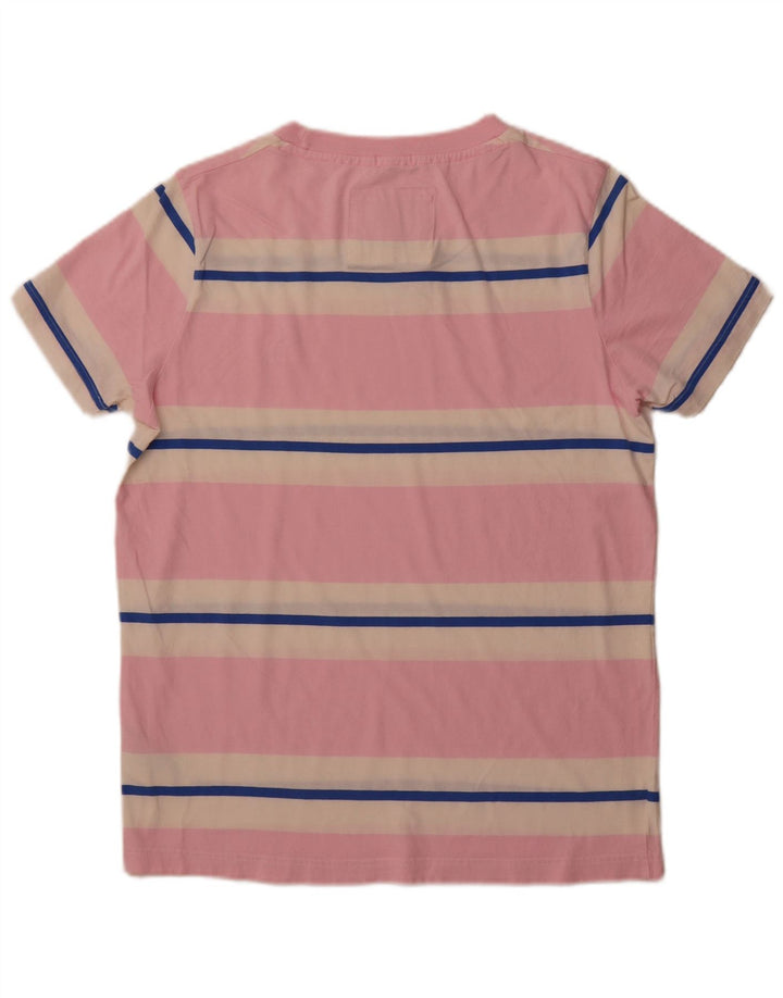 ABERCROMBIE & FITCH Мужская футболка Muscle Top XL из хлопка в розовую полоску