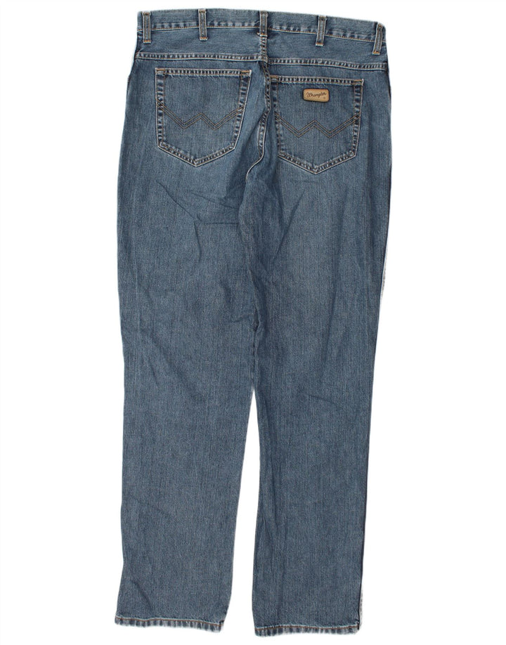 Мужские прямые джинсы Wrangler Texas W38 L36, синий хлопок