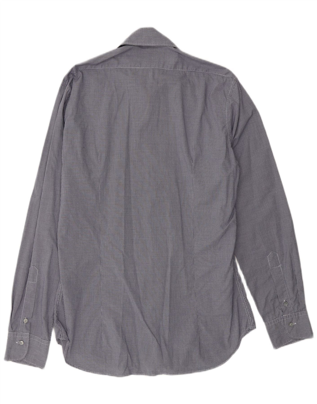 Мужская рубашка SIVIGLIA, размер 40 15 3/4, средний темно-синий в клетку