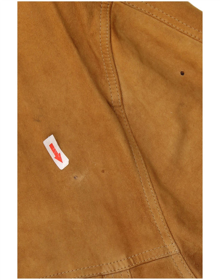 ASGARD Мужское замшевое пальто UK 42 XL Коричневое