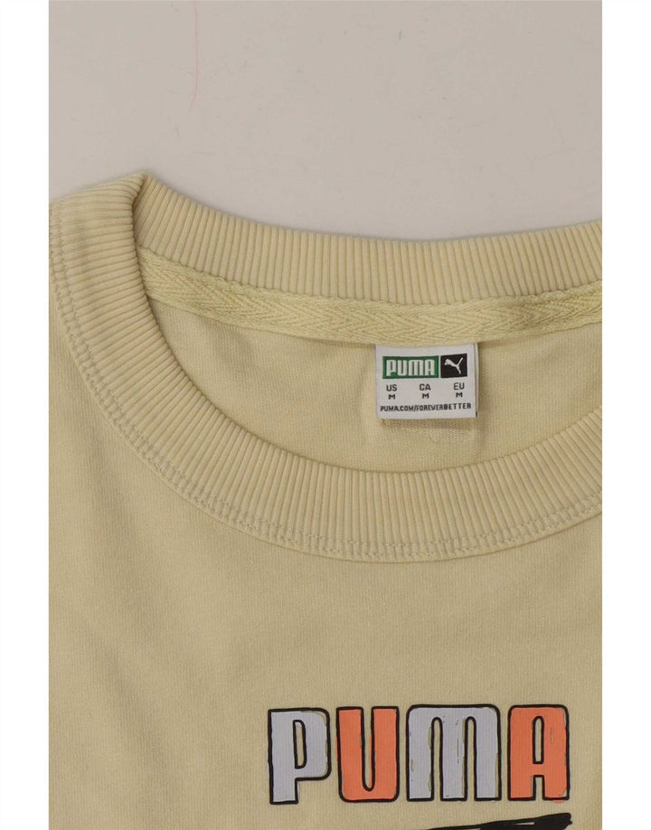 Женская футболка с рисунком Puma Top UK 14, средний желтый