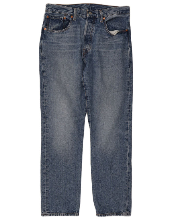 Мужские прямые джинсы Levi's 501 W30 L28 синие, хлопок