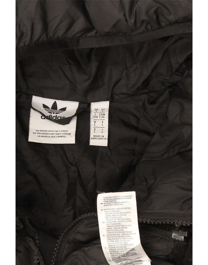 Мужская утепленная куртка Adidas UK 40, большая черная, полиэстер