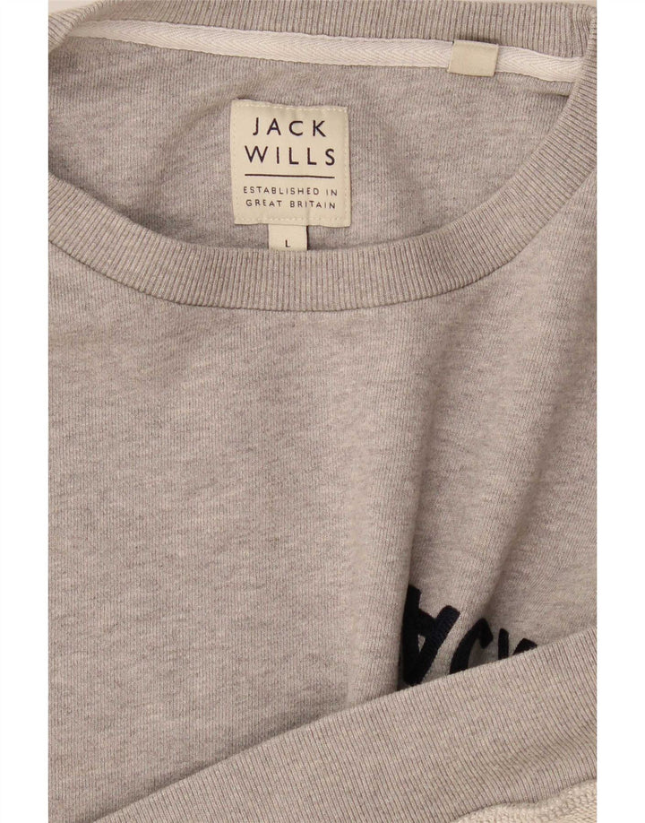 Мужской свитер с рисунком Jack Wills, большой серый