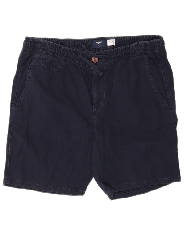 Мужские шорты-чиносы Superdry, большие W36, темно-синие, хлопок