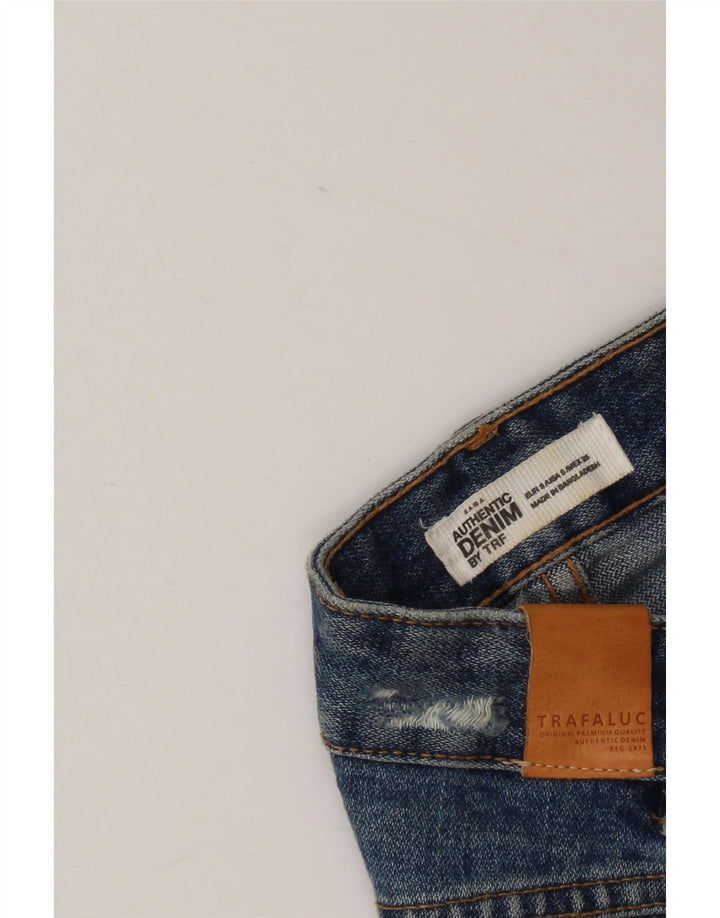 Женская джинсовая мини-юбка Zara, маленькая W26, синяя