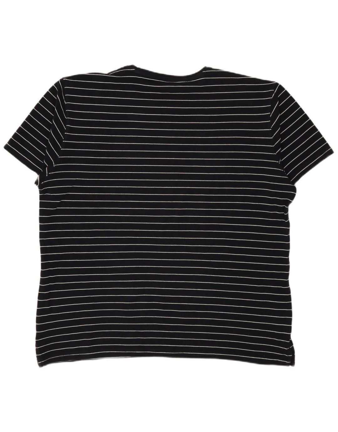Мужская футболка MASSIMO DUTTI Top XL черная в полоску