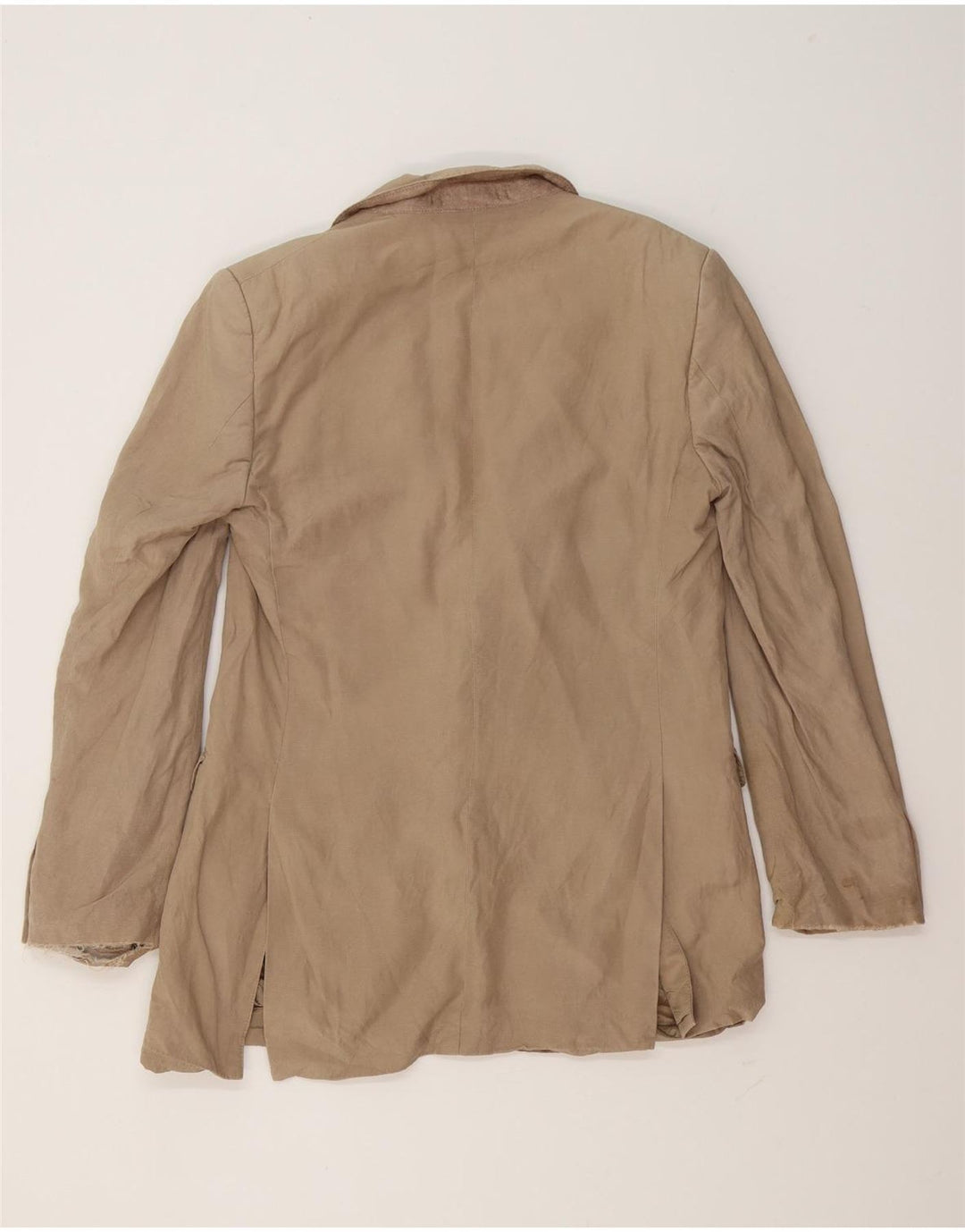 Мужской пиджак Jaeger с 2 пуговицами UK 40, большой, бежевый, шелковый