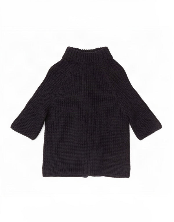 Женский кардиган с рукавом 3/4 Woolrich, Великобритания 16, большой темно-синий, шерсть