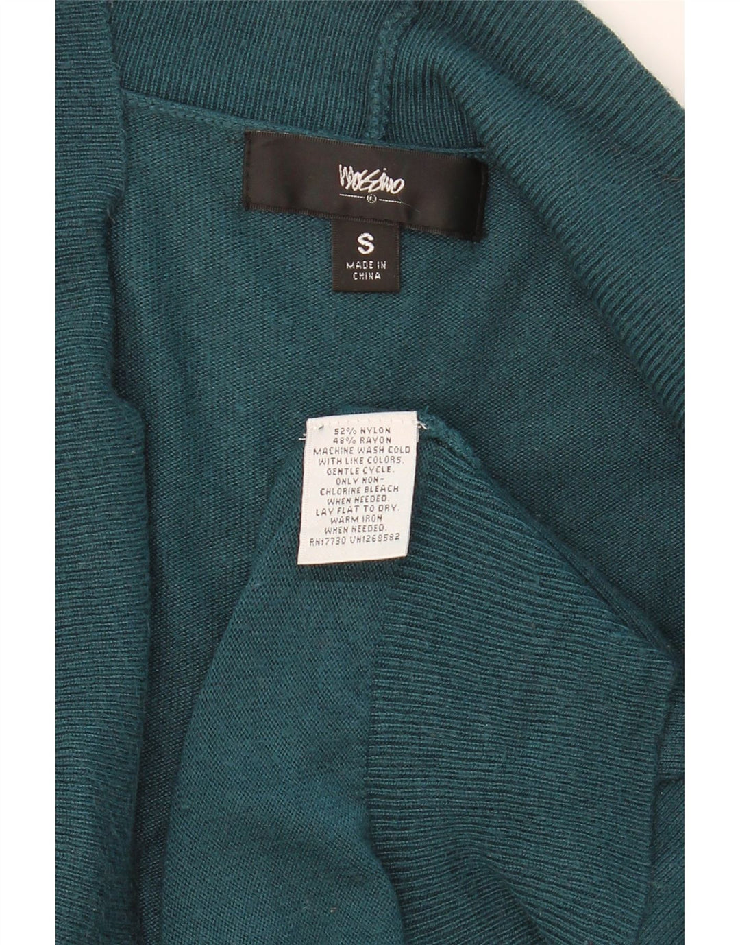 MOSSIMO Womens Cardigan Sweater UK 10 Small Navy Blue Nylon Vintage Mossimo and Second-Hand Mossimo from Messina Hembry 