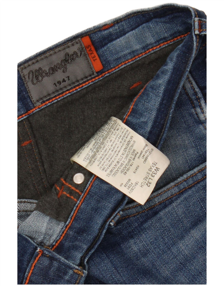 Мужские прямые джинсы Wrangler W33 L32, синий хлопок