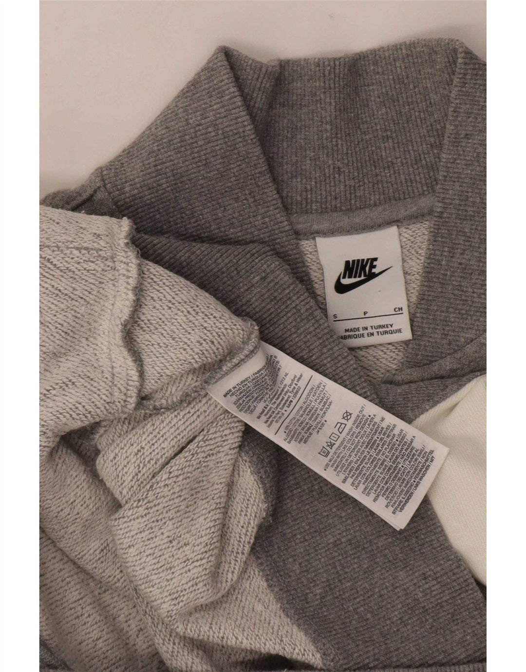 Мужской спортивный костюм с графическим рисунком Nike, маленькая серая хлопковая куртка с цветными блоками