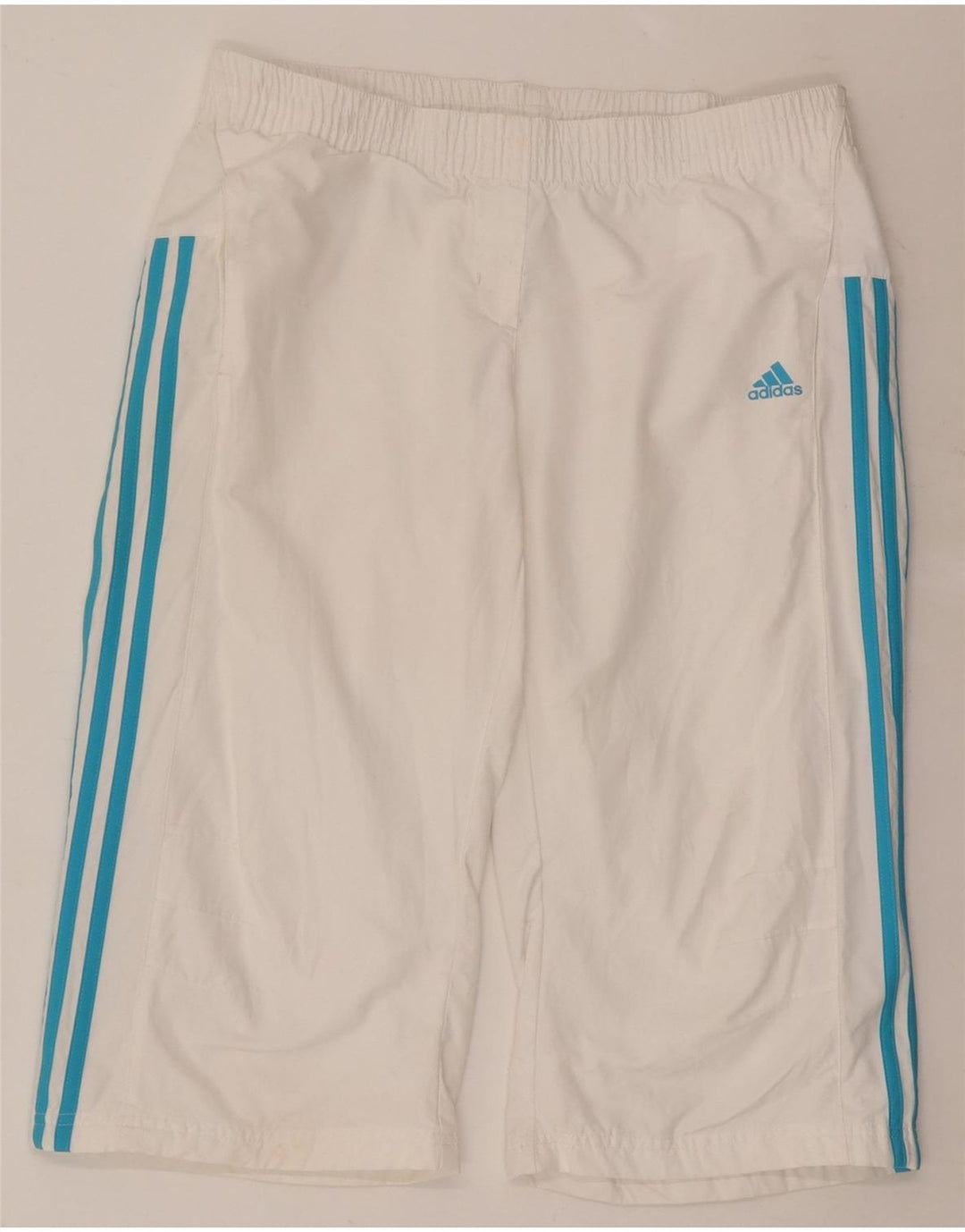 Женские спортивные шорты-бермуды Adidas UK 14, средний белый полиэстер