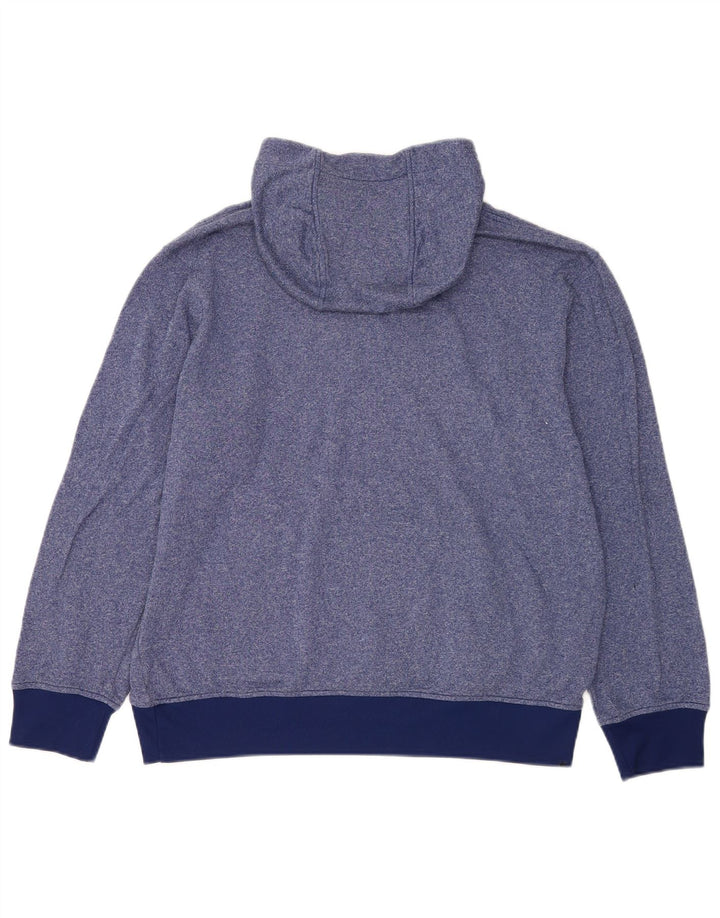 Мужской джемпер с капюшоном Adidas Climawarm, большой синий полиэстер с крапинками