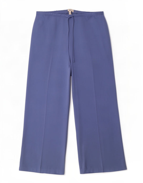 Женские повседневные брюки с высокой талией Marks & Spencer UK 20 2XL W40 L29 синие