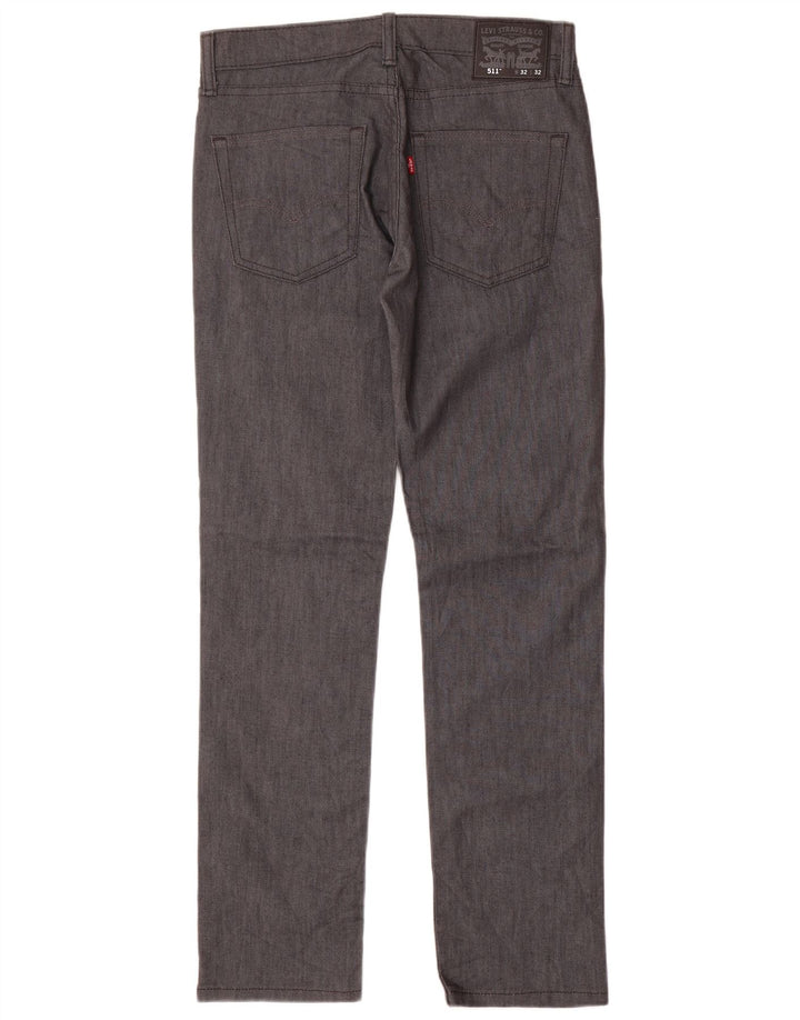 Мужские джинсы LEVI'S 511 Slim W32 L32 Темно-синие, хлопок
